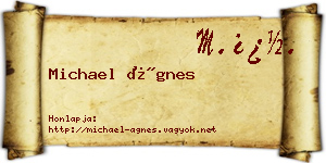 Michael Ágnes névjegykártya